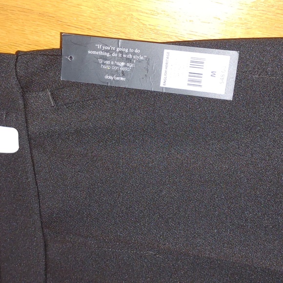 Daisy Fuentes English Heritage brown Medium pockets polyester leggings pants NEW - Picture 5 of 9